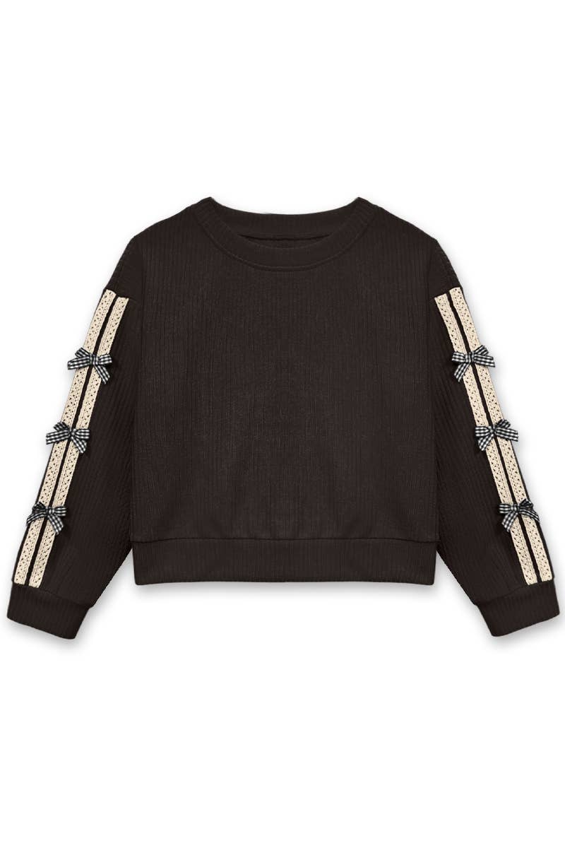 Ivy Girls Knit Ribbed Pullover Sweater