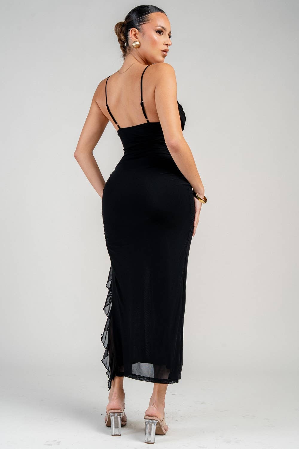 TINA'S MESH MIDI DRESS